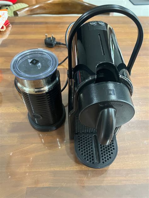 Nespresso Inissia Black Set With Milk Frother Tv Home Appliances