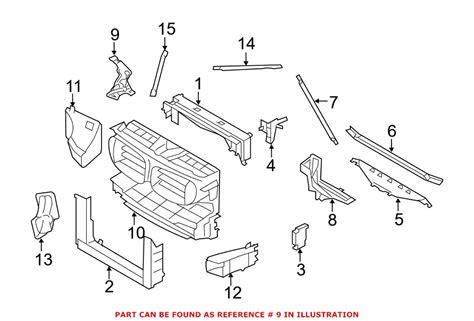 Bmw Radiator Support Air Duct Bracket Genuine Bmw