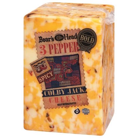 Boar’s Head Bold 3 Pepper Colby Jack Cheese 1 Lb Kroger