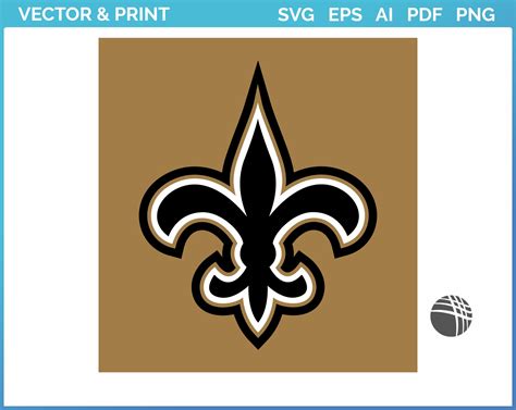 New Orleans Saints - Alt on Dark Logo (2000) - Football Sports Vector ...