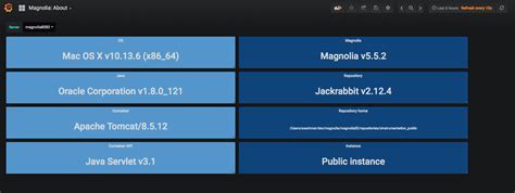 Instrumentation dashboards :: Magnolia CMS Docs