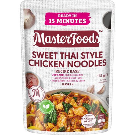 Masterfoods Sweet Thai Style Chicken Noodles Recipe Base 175g Woolworths