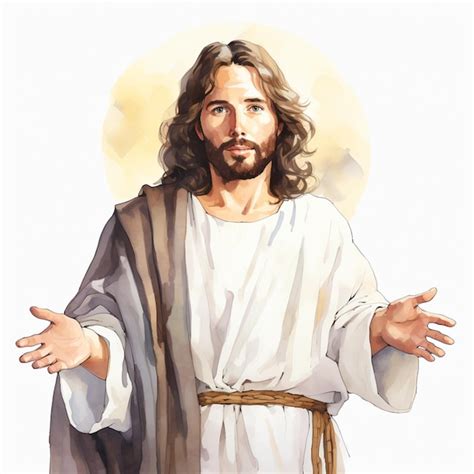 Premium AI Image Arafed Image Of Jesus With Arms Outstretched Out And