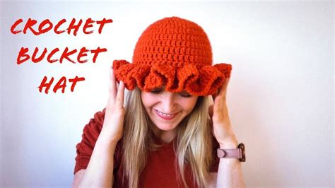 How to crochet bucket hat with ruffle easy for beginners# ...