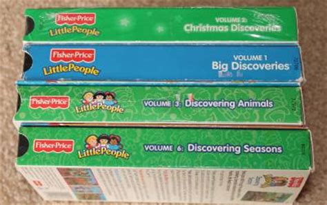 Fisher Price Little People 4 VHS "Big Discoveries","Discovering Seasons ...