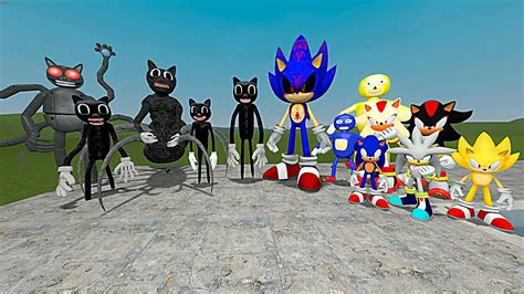 All New Sonic The Hedgehog Vs All Cartoon Cat Characters In Garry S Mod