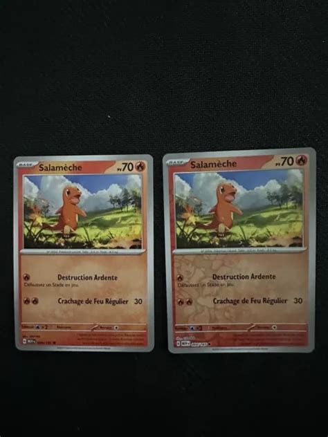 CARTE POKEMON SALAMECHE 004 165 REVERSE EV3 5 MEW 151 FR NEUF EUR 2