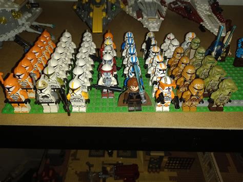 My clone army + prequels/clone wars jedi and vehicles : r/legostarwars