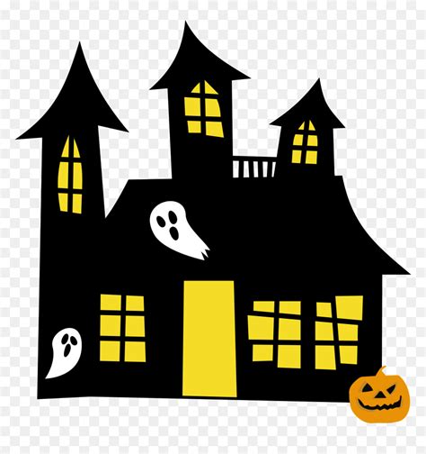 Halloween Village Clipart Haunted House Graphics Spooky Graveyard Hot Sex Picture