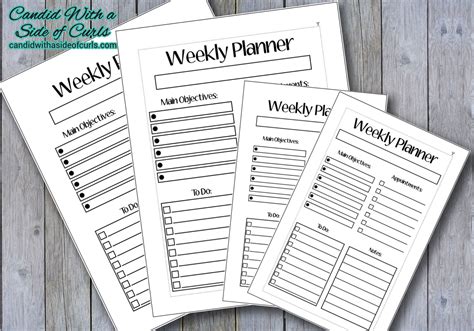 Weekly Planner Bullet Journal-printable Pages - Etsy