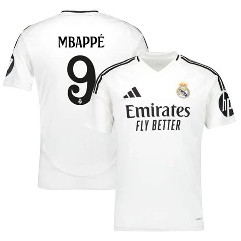 Maillot Enfant Real Madrid Domicile 2024 2025 Mbappe Foot Soccer Pro