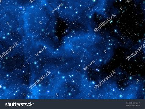 Night Sky Blue Nebula Stars Stock Illustration 53622847 | Shutterstock