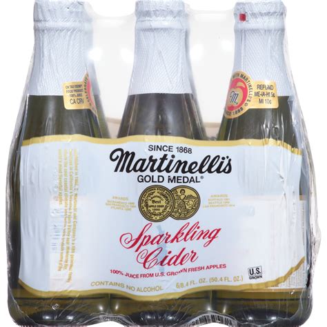 Martinellis Gold Medal Sparkling Apple Cider With 100 Pure Apple