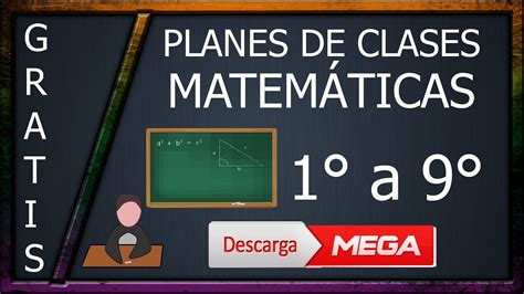 Descargar Planes De Clases De Matemáticas Primero A Noveno Grado Youtube