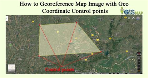 How To Georeference Map Image With Geo Coordinate Control Points