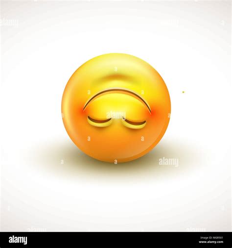 Cute Upside Down Face Emoticon Emoji Vector Illustration Stock