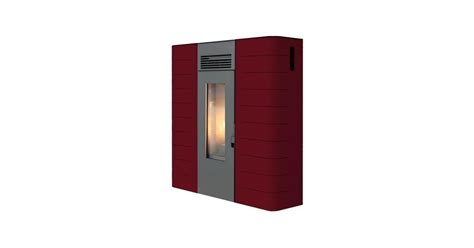 Termostufa A Pellet Slim Kw King Idro Slim Bordeaux