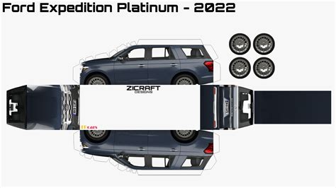 Paper Car Ford Expedition Platinum 2022 Car Ford Car Papercraft Paper Car