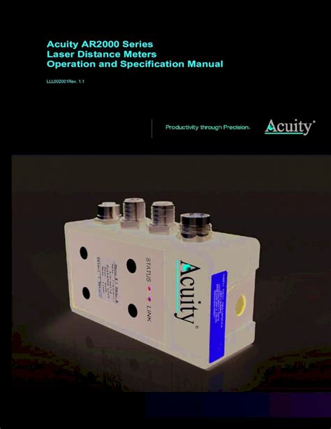 Pdf Acuity Ar Series Laser Distance Meters Operation And