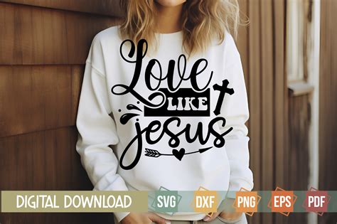 Love Like Jesus Svg Design Graphic By Svgstudiodesignfiles Creative