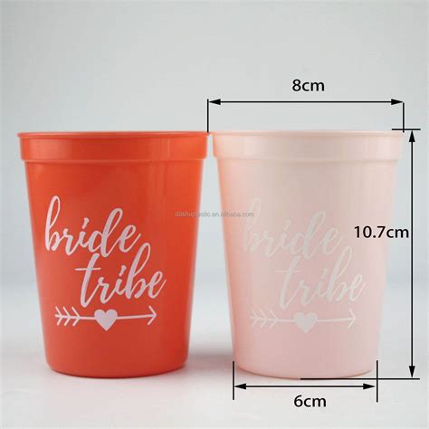 Recyclable 16oz Plastic Lid Straw Square Sports Stadium Cup Custom