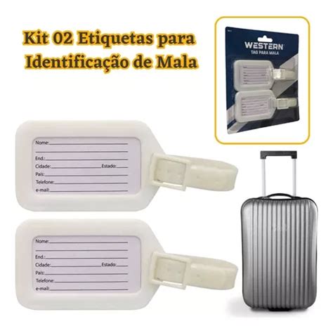 Identificação De Mala De Viagem - Kit 02 Etiquetas Tag Mala Viagem Identificação De Mala Bag | MercadoLivre
