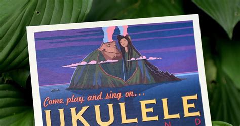 Dan the Pixar Fan: LAVA: "Ukulele Island" Postcard (Pixar Studio Store ...