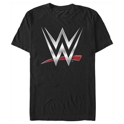 Men's WWE Chrome Logo Graphic Tee Black Medium - Walmart.com