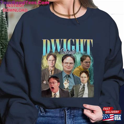 Dwight Schrute The Office Vintage Graphic Png File Bootleg Rap Shirt