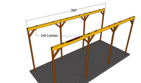 How To Build A Wooden Carport Howtospecialist How To Build Step By Step Diy Plans Wooden