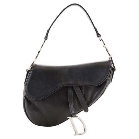 Christian Dior Vintage Saddle Bag Leather Medium At 1stdibs