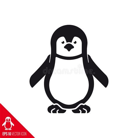 Baby Penguin vector icon stock vector. Illustration of cuteness - 264483797
