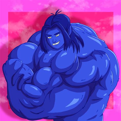 Rule 34 1boy Big Muscles Huge Muscles Hyper Muscles Imafrnin Kurt Wagner Male Male Only Marvel