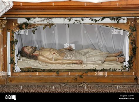 Jesus Is Laid In The Tomb Stock Photo Alamy