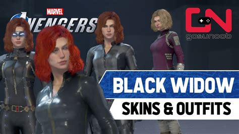 BLACK WIDOW All Unlockable Skins Outfits Marvel S Avengers Showcase