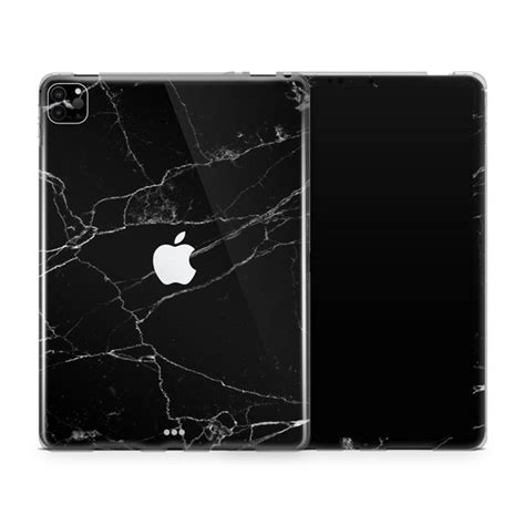 Black Marble Ipad Pro 129 Inch 5th Gen 2021 Skin Case Uniqfind