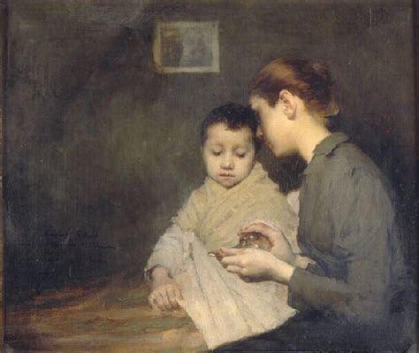 Geoffroy Henri Jules Jean Enfant malade et sa mère Saint Dominique