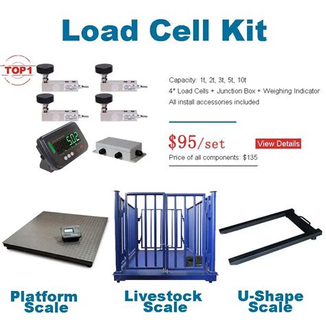 Load Cell Kit For Cattle Scales Livestock Scale Kit