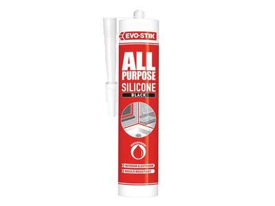 Evo Stik All Purpose Flex Silicone Sealant Black C