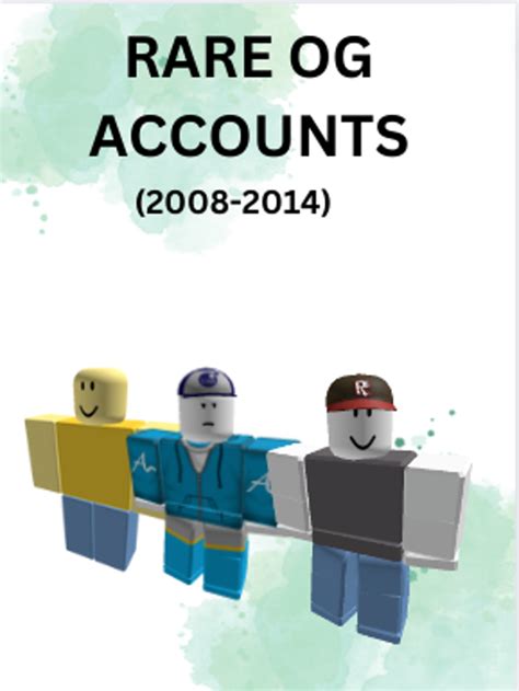 Cheap Og Roblox Accounts Unverified Chance Of Items 2008 2014