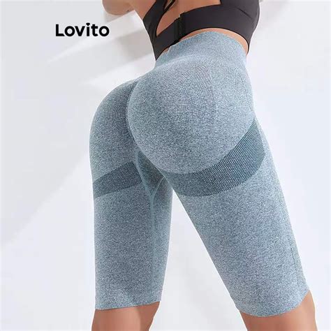 Lovito Shorts Esportivos Esportivos Em Patchwork Colorblock Para