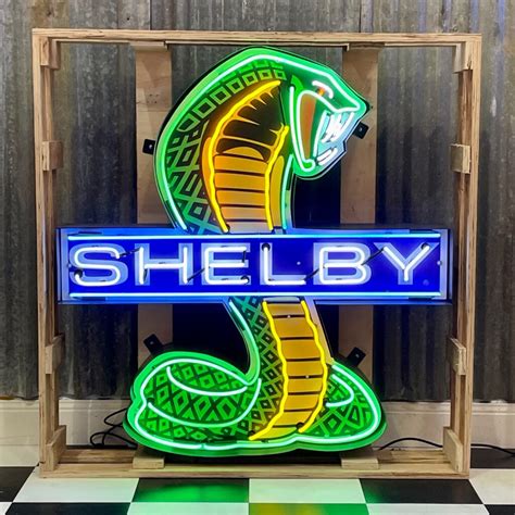 Shelby Cobra In Can Neon Neon Sign Mancave Madness