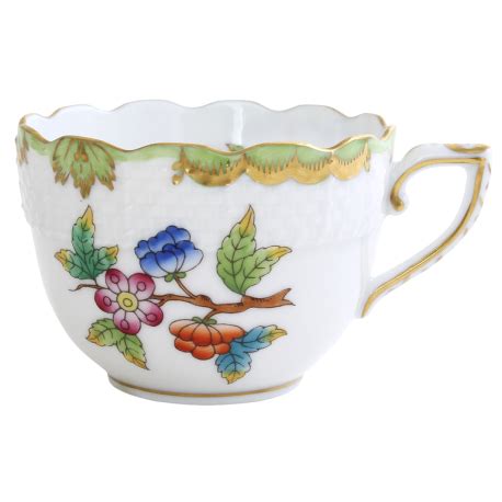 Tasse Caf En Porcelaine Herend Avec Soucoupe Victoria Bord En Or