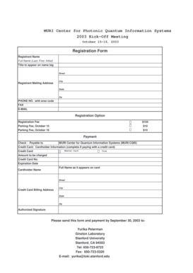 Fillable Online Stanford Registration Form Stanford University