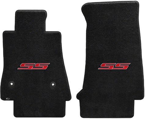 Lloyd Camaro Ultimat Front Floor Mats With Red Ss Logo Black