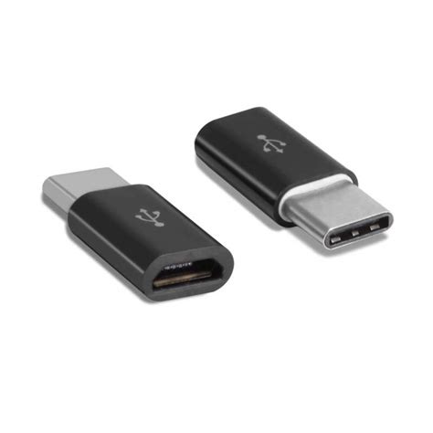 Micro USB Til USB C Adapter Svart EStore