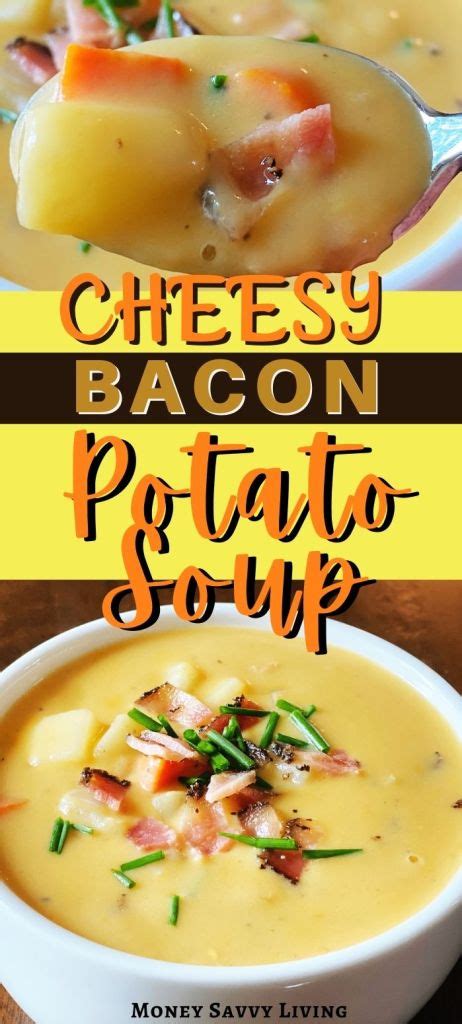 Cheesy Bacon & Potato Soup - Money Savvy Living