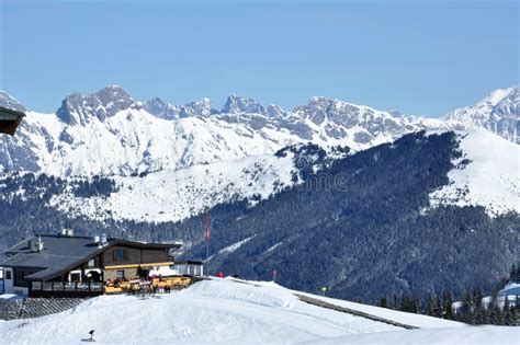 Ski Resort in the Austrian Alps Stock Photo - Image of nature, journey: 82176578