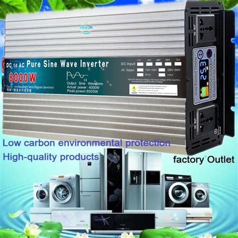 Pure Sine Wave Inverter 12v24v48v60v To 110v 220v 6000w 8000w