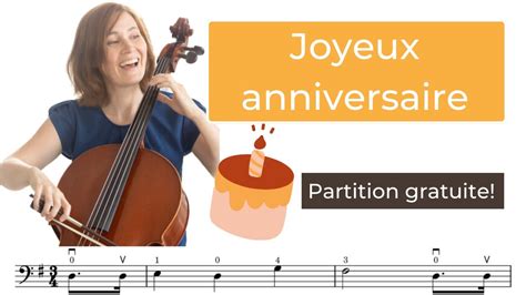 Joyeux Anniversaire Au Violoncelle Tutoriel YouTube